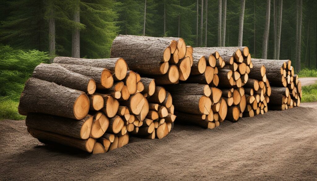 Brennholzlagerung