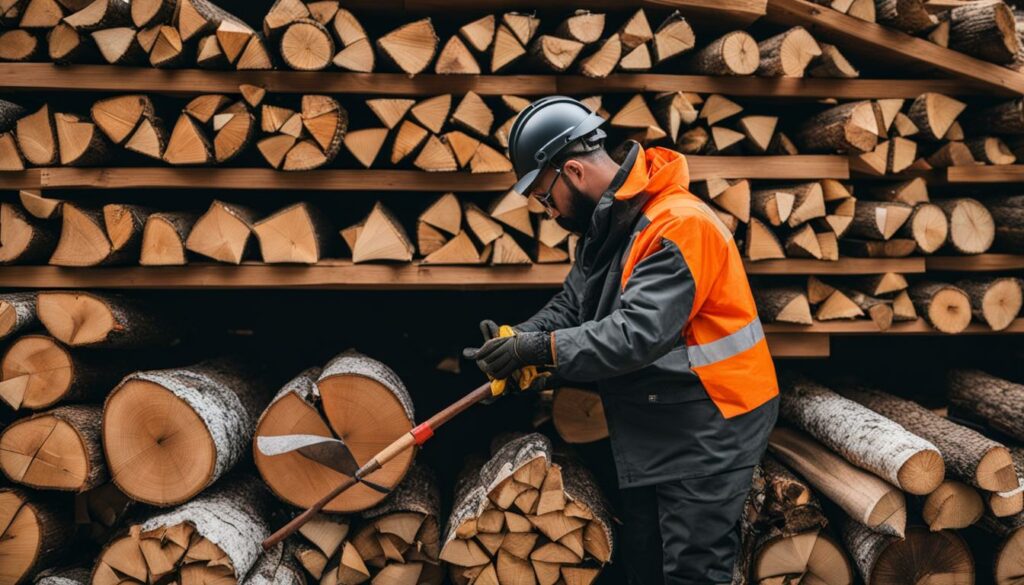 Sicherheit beim Umgang mit Brennholz